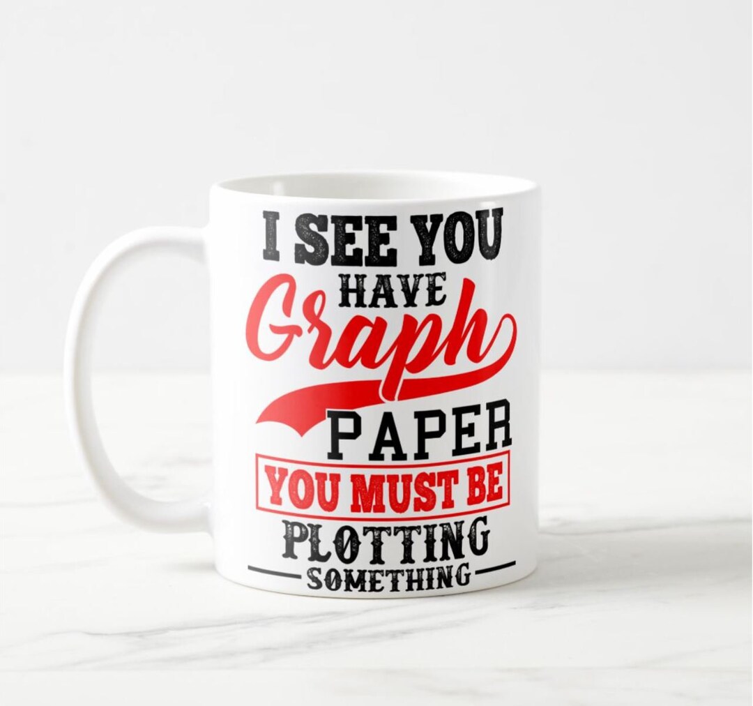 Maths Gift Graph Paper Pun Math Teacher Novelty Present Etsy UK