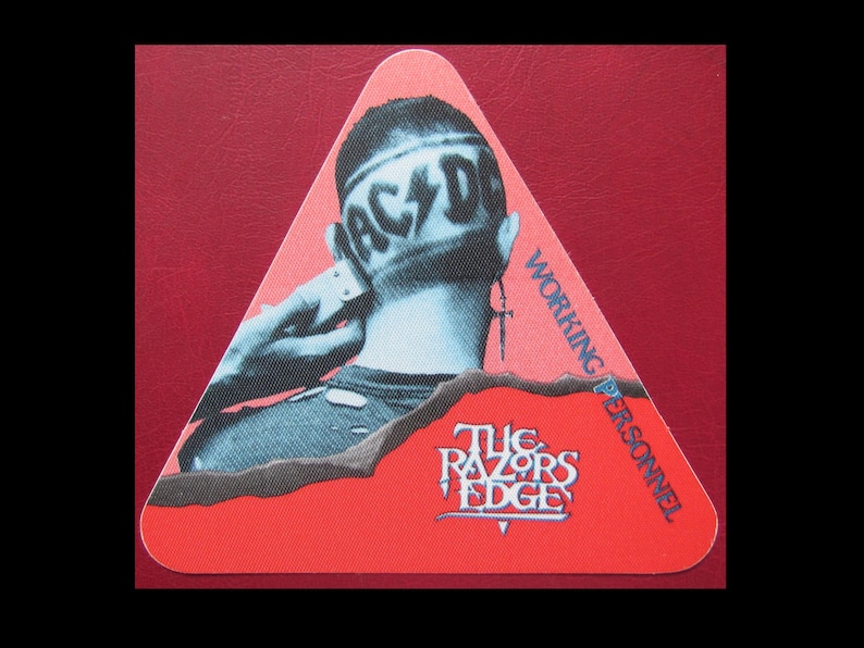 ACDC 1990-/'91 Razors Edge World Tour Unused Working Personnel Backstage Pass