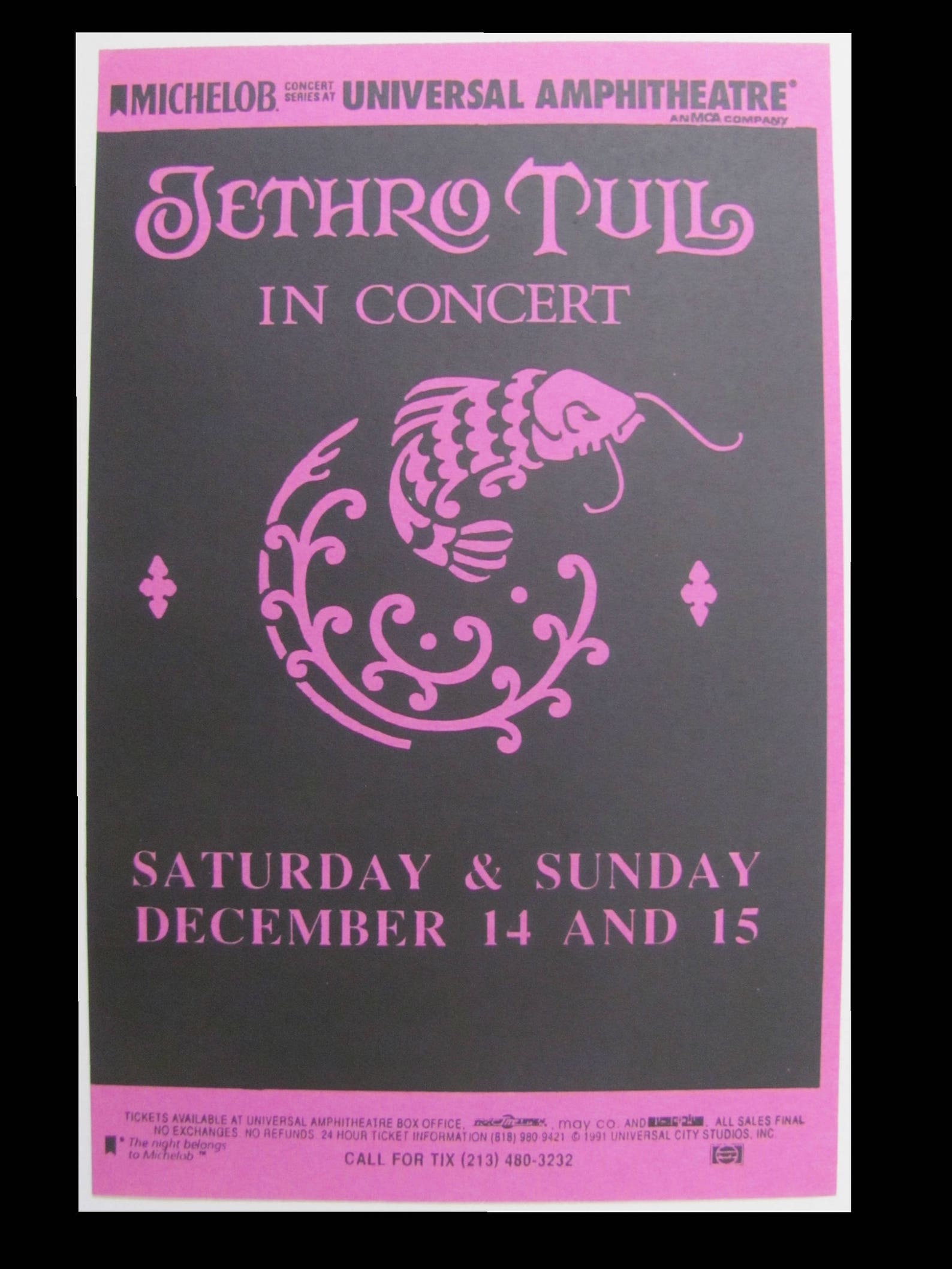 jethro tull tour 1991