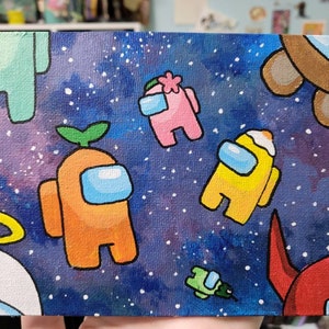 Among Us Inspired Painting