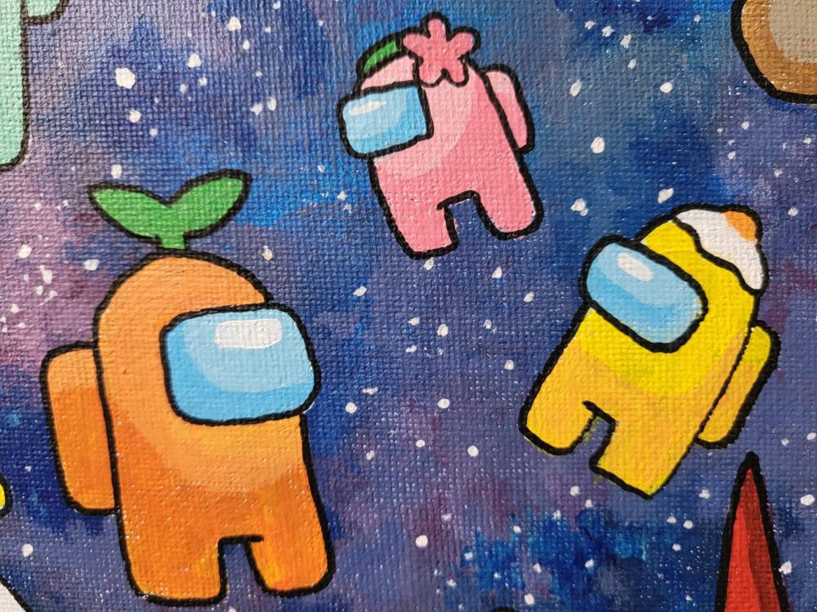 Among Us Inspired Painting - Etsy