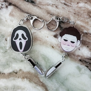 Double Sided Slasher Inspired Charms