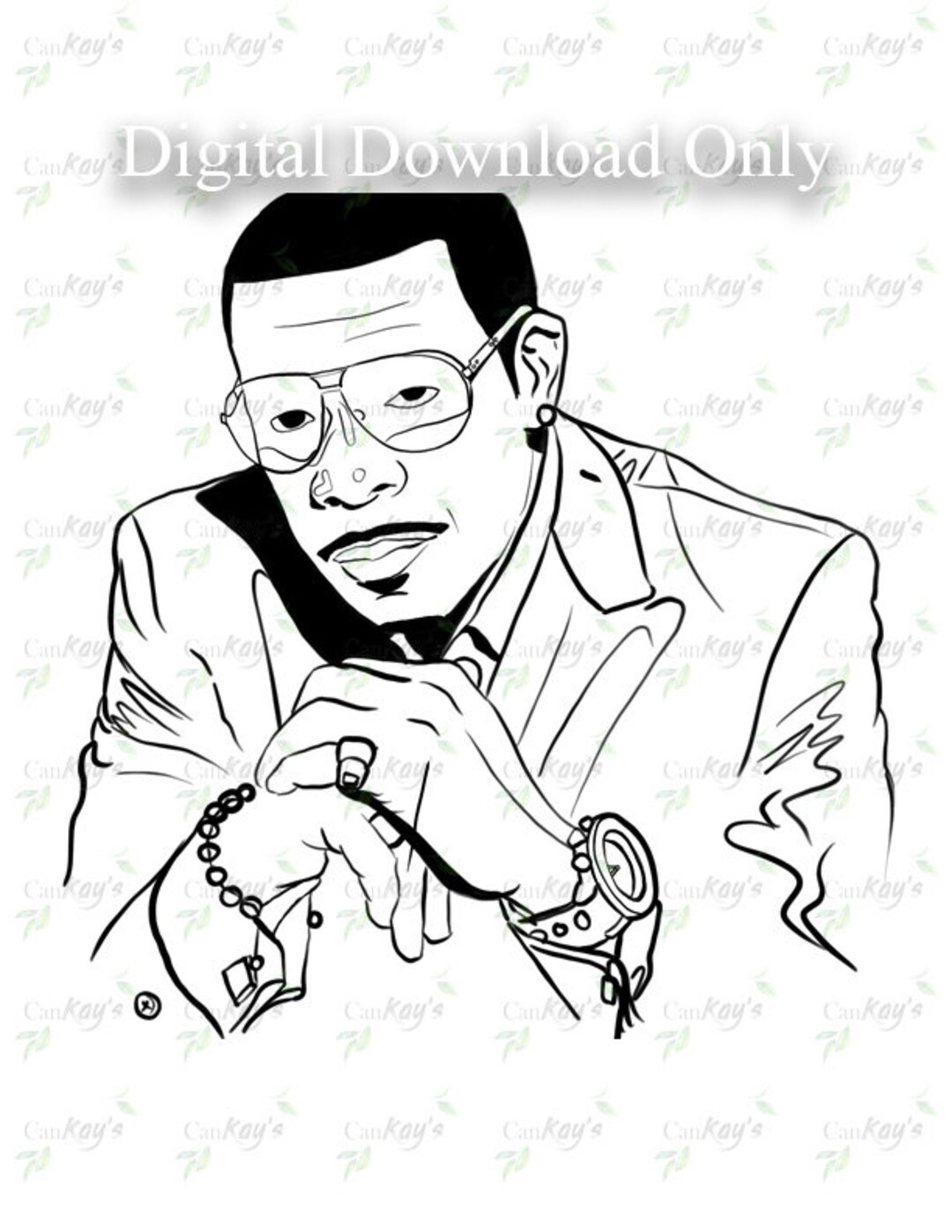 Keith Sweat Inspired Drawing - Etsy