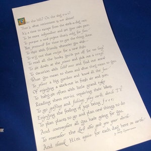 Retirement poem