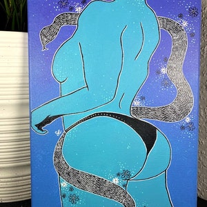 Body Positive Painting | Female Body Artwork | Feminine Figure Wall Art