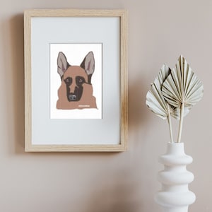 German Shepherd Cross Stitch Pattern