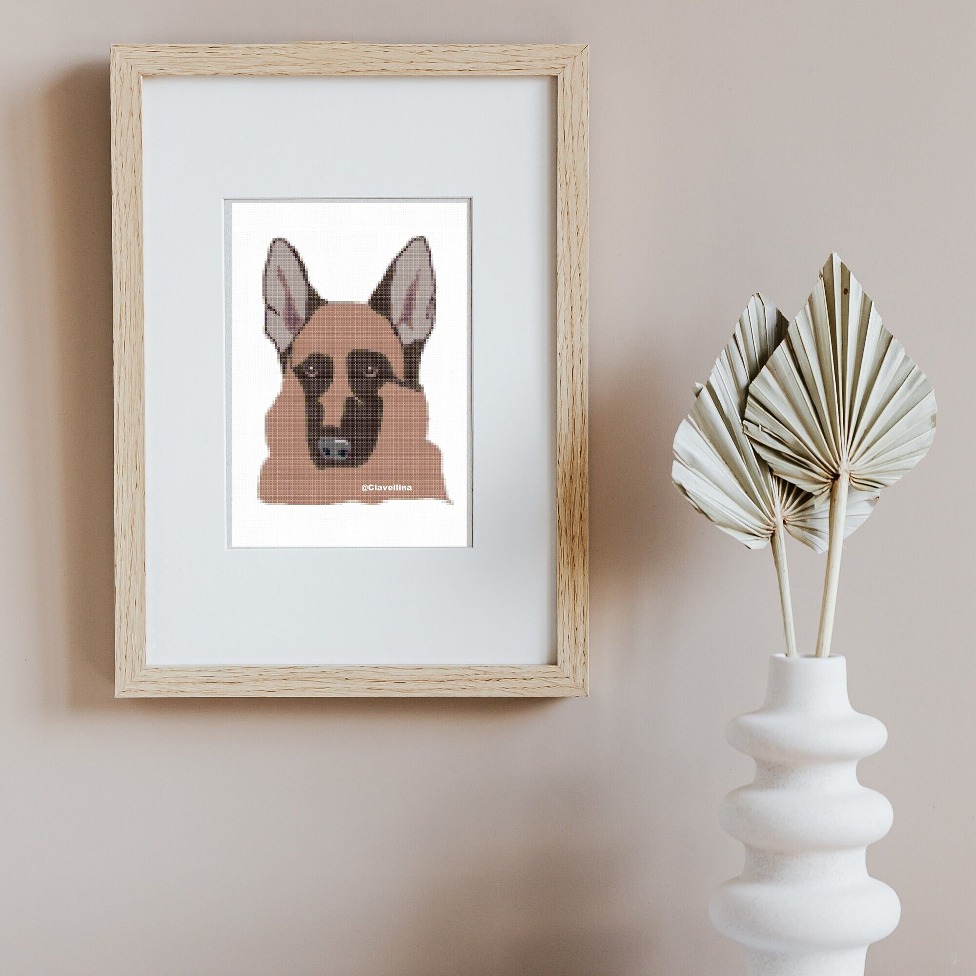 German Shepherd Cross Stitch Pattern Etsy