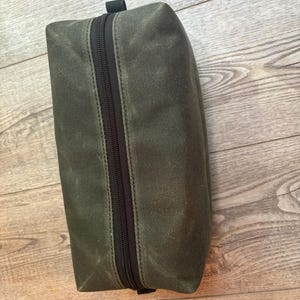 Waxed Canvas Dopp Kit / Toiletry Bag