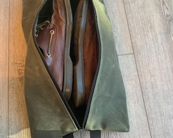 Shoe Bag / Boot Bag / Waxed Twill
