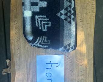 Heavy Wool Zippered Pouch