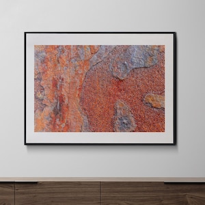 Rust Photography Print: Abstract Burnt Orange Fine Art