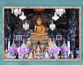 Buddha Temple Print: Thailand Travel Photography, Buddhist Gift