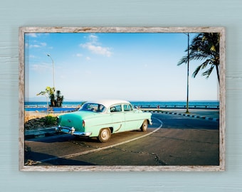 Havana Car Photography Print: 50s Cuba Travel Art