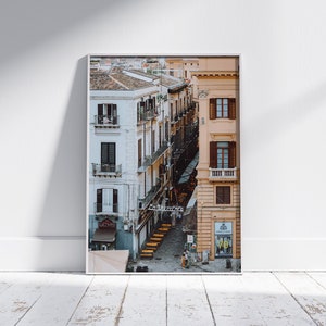 Palermo Italy Print: Vucciria Market, Sicily Travel Poster