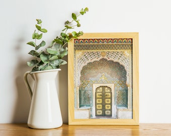 Rose Gate Jaipur Palace Print: India Travel Photography Wall Art
