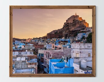 Jodhpur India Print: Blue City Photography Wall Art