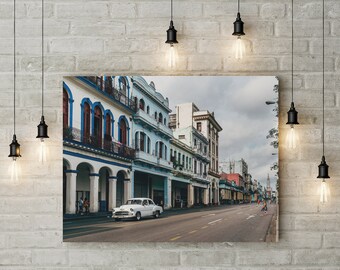 Havana Street Photography Print: 50s Chevy, Cuban Wall Art