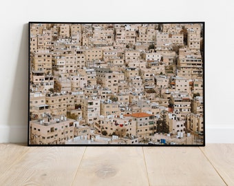 Amman Jordan Print: Cityscape Architecture Photography Poster