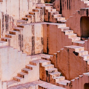 Chand Baori Stepwell Print: Jaipur India Travel Photography
