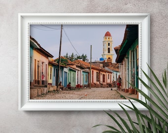 Trinidad Cuba Poster: Colorful Architecture Photography Print