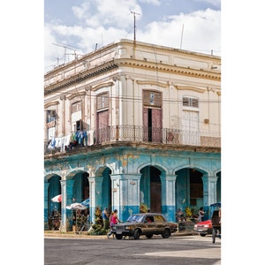 Havana Architecture Photography Print: Colorful Cuban Wall Art