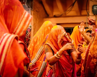 Holi Festival Print: Rajasthan India Photography Wall Art