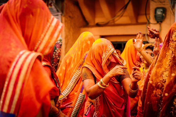 Holi Festival Print: Rajasthan India Photography Wall Art