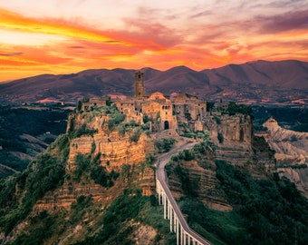Civita di Bagnoregio Italy Print: Travel Photography Wall Art