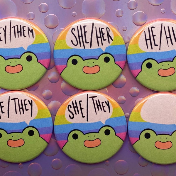 Queer Art | Nonbinary Pin | Pronoun Pins | They Them Pin | Queer Pin