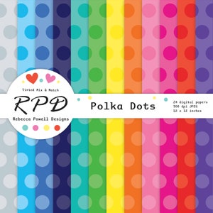 Naadloos digitaal papier met stippenpatroon, gekleurde regenboogkleuren, plakboekpagina's, achtergronden, commercieel gebruik