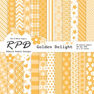 Paquet de papier numérique sans couture, points de confettis jaunes et blancs, pages de scrapbooking, arrière-plans, usage commercial