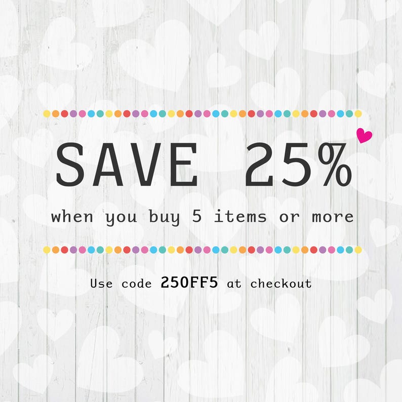 Save 25% off when you buy 5 items or more. Use code 25OFF5 at checkout.