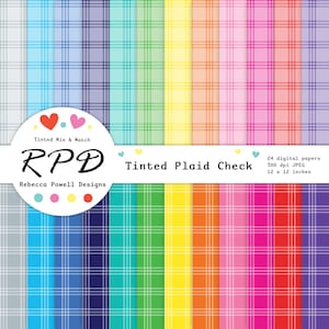 Naadloos geruit patroon Digitaal papier, gekleurde regenboogkleuren, plakboekpagina's, achtergronden Commercieel gebruik