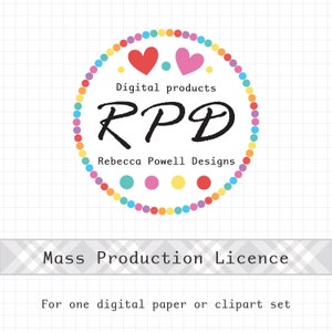 Licence d'utilisation commerciale pour production en série, aucun crédit requis, pour UN clipart ou un jeu de papiers