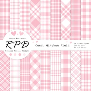 Carta digitale a quadri a quadretti rosa pastello e bianchi, motivi senza soluzione di continuità, scrapbooking, sfondi, uso commerciale