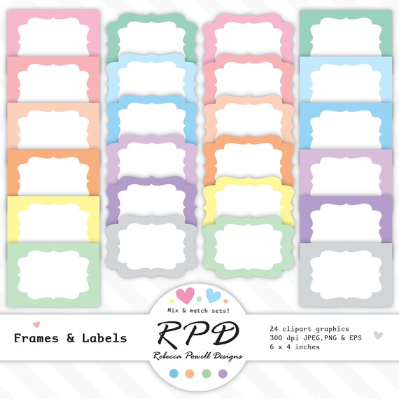 80 Off Sale Clipart Invitations Fancy Text Box Digital Etsy