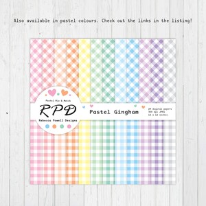 This gingham paper pack is also available in pastel colours.
