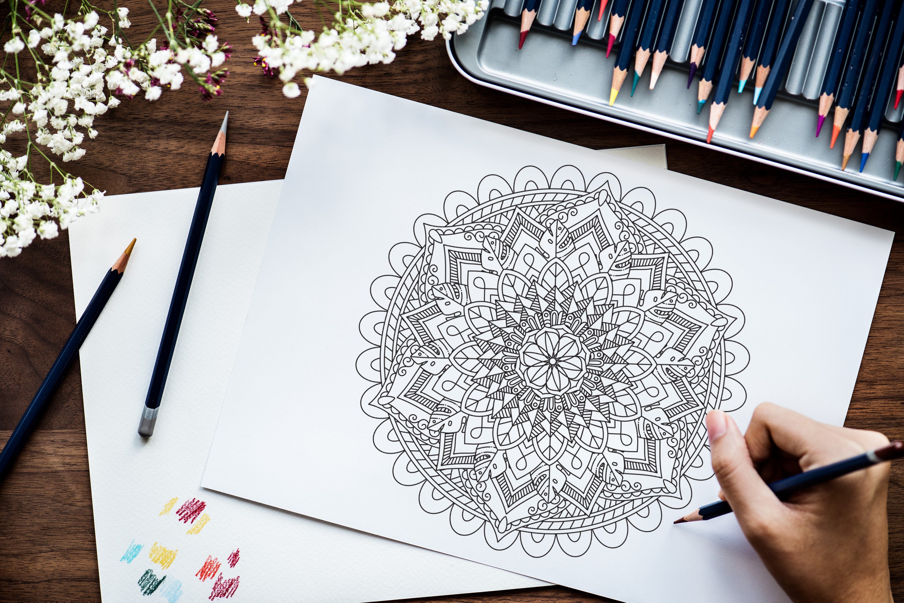 Download Mandala Art Print Download Mandala SVG files for Cricut | Etsy