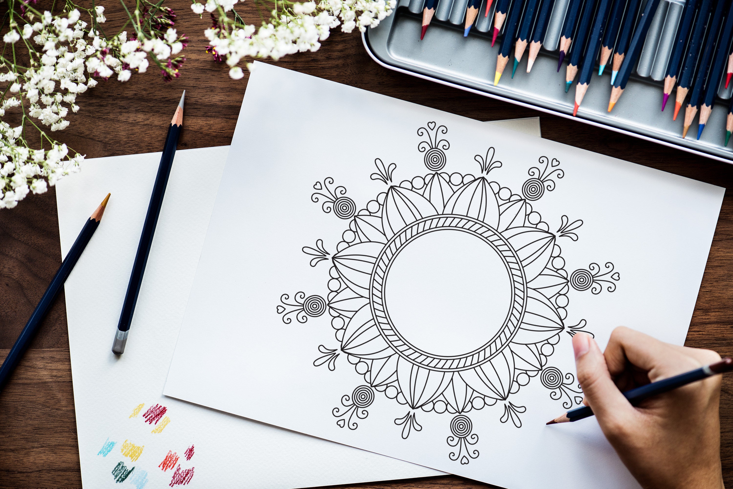 Download Mandala Art Print Download Mandala SVG files for Cricut | Etsy
