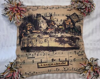 Tea Party Time - Alice in Wonderland - Punky Pillow Cover