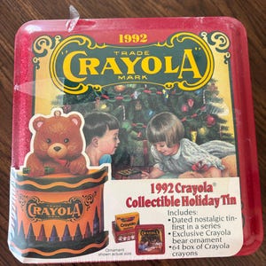 1992 Crayola Collectible Holiday Tin
