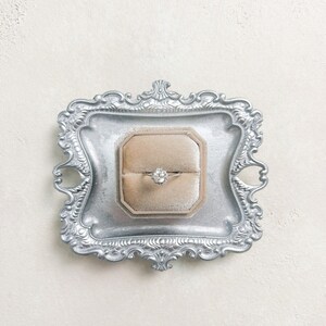 Vintage Silver Ring Dish | Styling Tray, Ring Dish, Flat Lay Kit, Wedding Photography Props