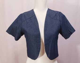 Denim Bolero - Etsy