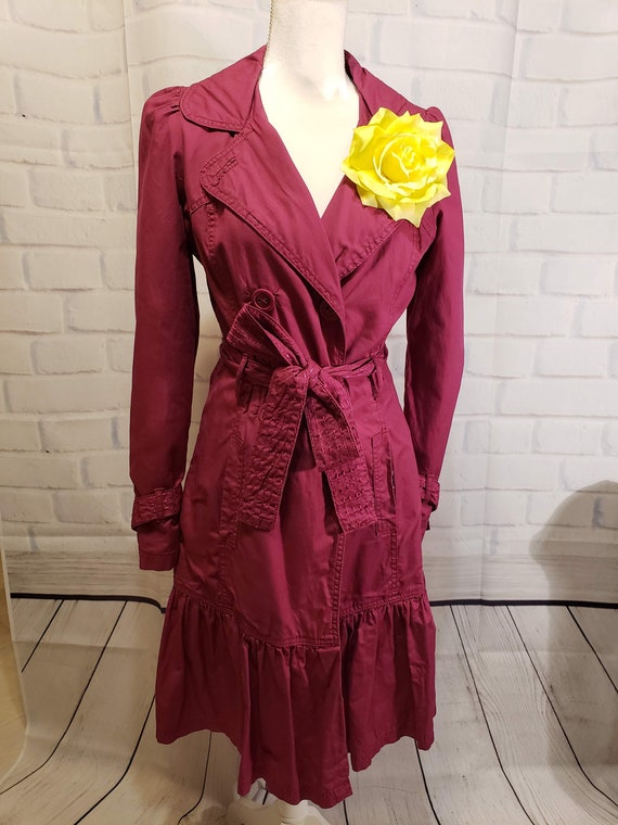 Magenta Victorian/Steampunk Style Coat