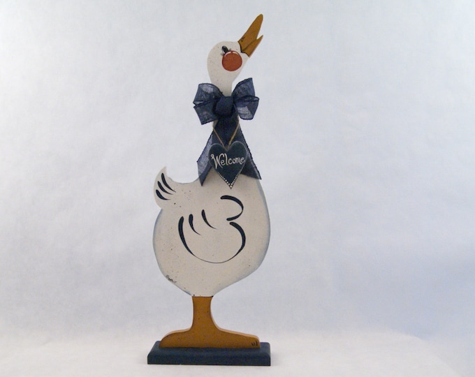 Welcome Sign, Country Goose, Home Decor, Christmas Gift, Farmhouse Decor, Entryway Sign, Housewarming gift, Gift for Her