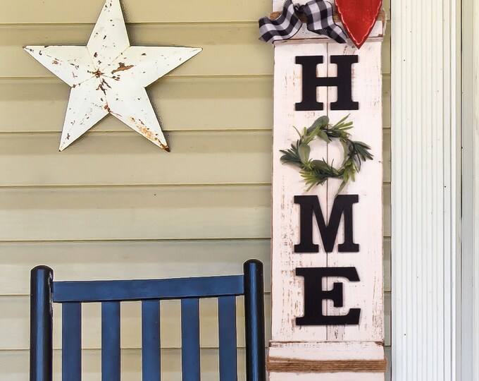 HOME Sign, Porch sign, Rustic Wood Decor