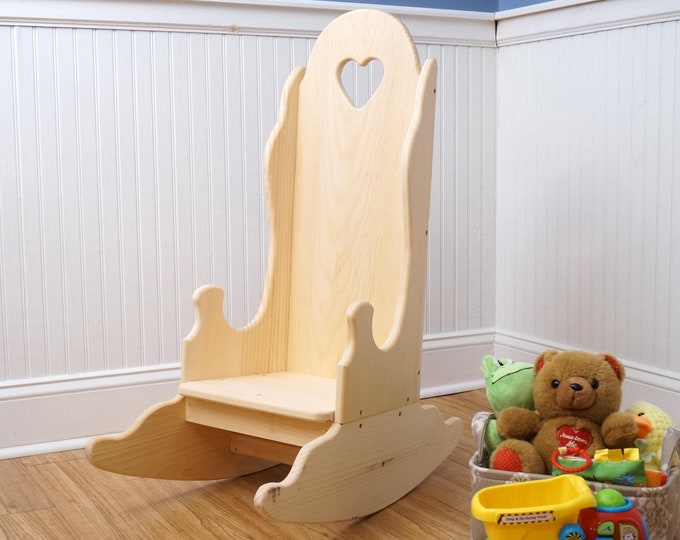 Rocking Chair for Kids, Rocker, Custom Kids Gift, Kids Rocking Chair, Farmhouse Kids Furniture, Birthday or Christmas for kids