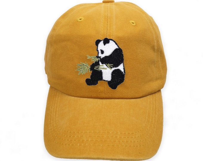 Cute Panda Hat, Personalized Hat with Panda design,  Soft Structure Hat, Personalized Cap, Dad Hat, Gift for Her, Gift for Him