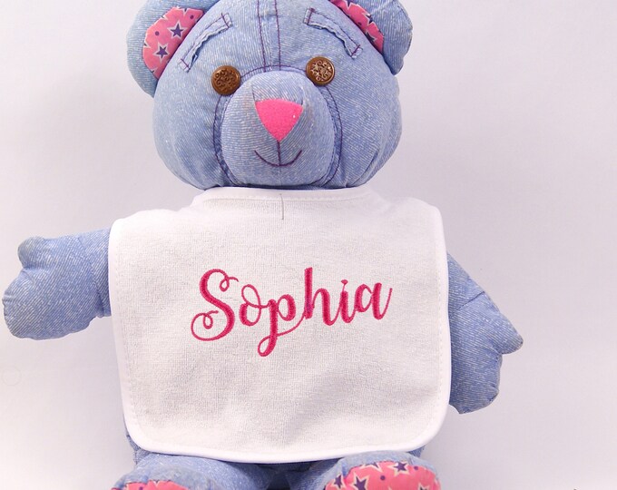 Personalized Baby Bib, Monogrammed Bib, Baby Name Bib, Baby Boy Bib, Baby Girl Bib, Custom Baby Bib, Baby Shower Gift, Embroidered Bibs