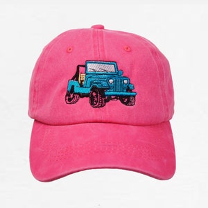Personalized Hat, 4x4 Vehicle, Soft Structure Hat, Personalized Hat, Personalized Cap, Dad Hat, Gift for Her, Gift for Him